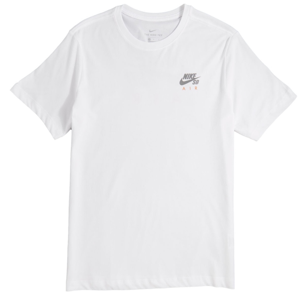NIKE DRI-FIT SB Air Logo T-shirt White Gray